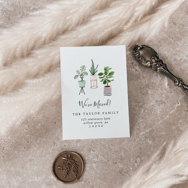 Potted House Plants We've Moved Insert Card (Creator Uploaded)