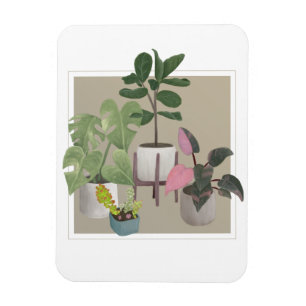 Potted Houseplants Magnet