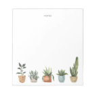 Potted Houseplants Notepad
