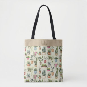 Potted Plants Jamboree  Personalized Tote Bag