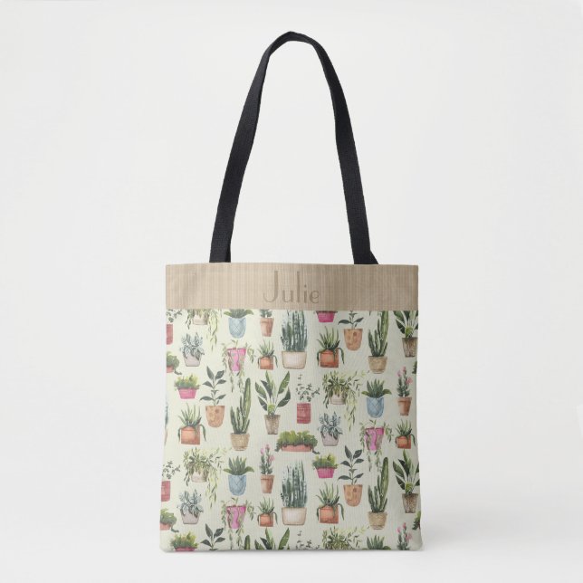 Potted Plants Jamboree  Personalized Tote Bag (Front)