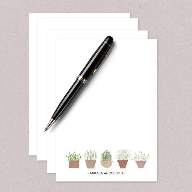 Potted Plants Personalised Thank You Card (Creator Uploaded)