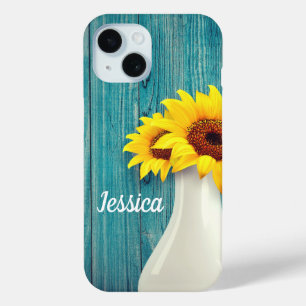 Potted Sunflowers iPhone 15 Case