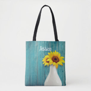 Potted Sunflowers Tote Bag