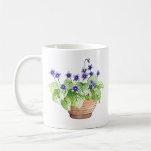 Potted Violets Coffee Mug