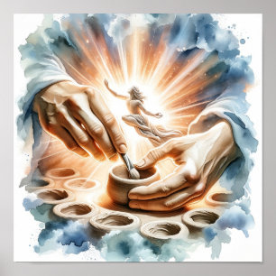 Potter and Clay Christian Art Poster