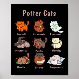 Potter Cats For Cat Lovers Poster