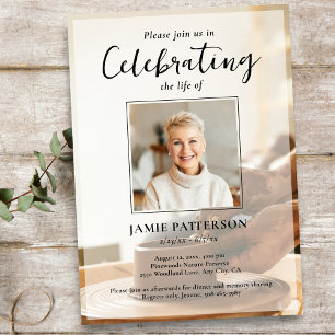 Potter Ceramicist, Life Celebration Funeral Photo Invitation