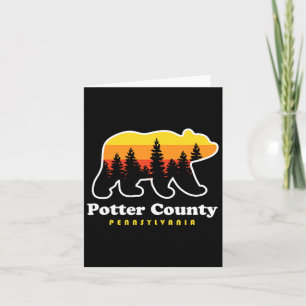 Potter County Pennsylvania Susquehannock State For Card
