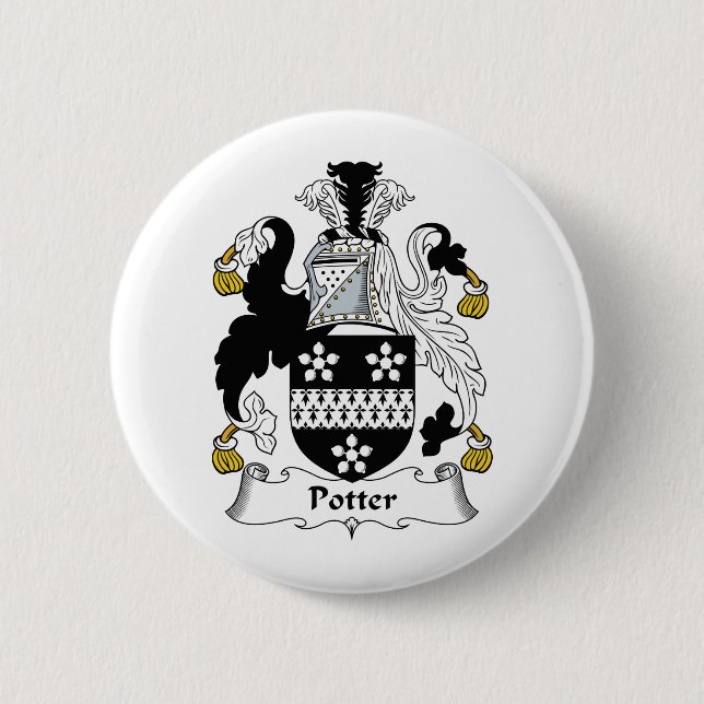 Potter Family Crest 6 Cm Round Badge (Front)