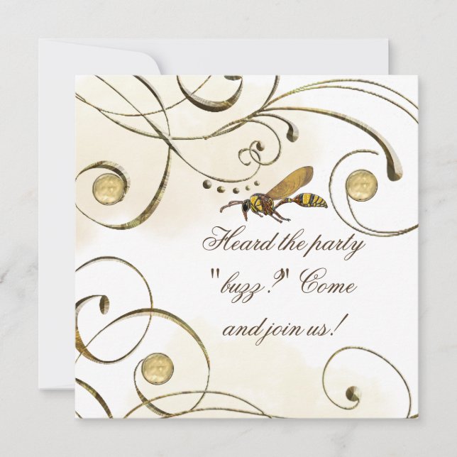 Potter Wasp Invitation (Front)