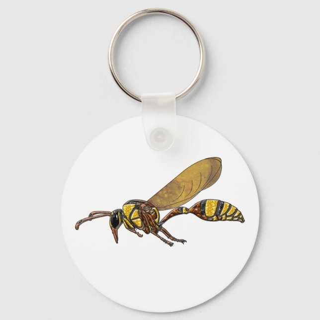 Potter Wasp Key Ring (Front)