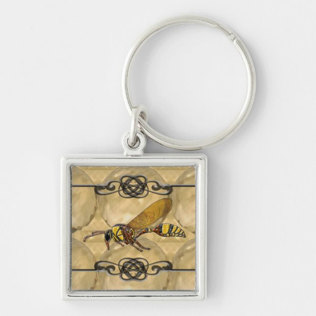 Potter Wasp Key Ring (Front)