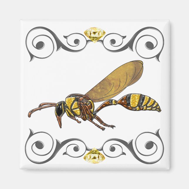 Potter Wasp Magnet (Front)