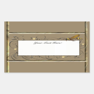 Potter Wasp Rectangular Sticker