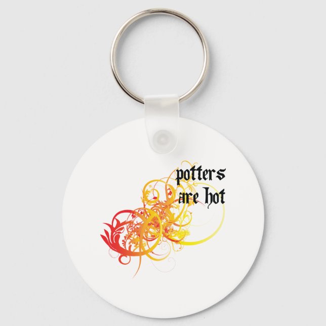 Potters Are Hot Key Ring (Front)