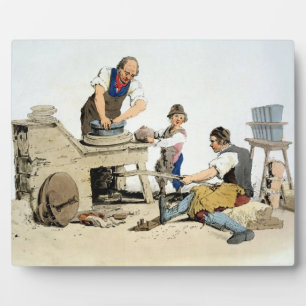 Potters, from 'Costume of Great Britain', publishe Plaque