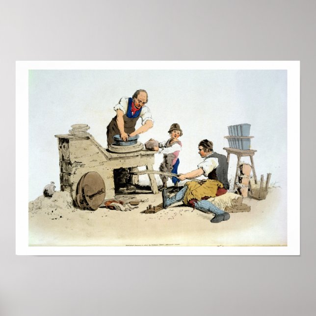 Potters, from 'Costume of Great Britain', publishe Poster (Front)