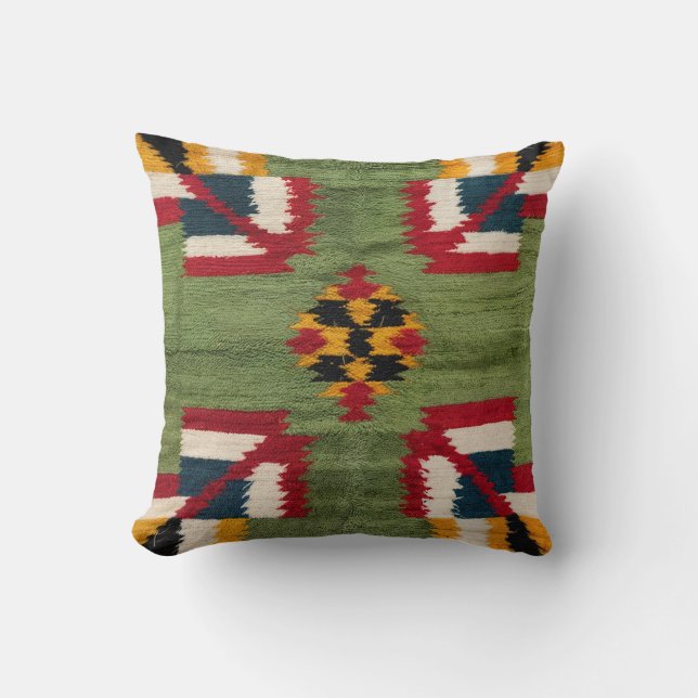 Pottery Barn’s Green Kilim Pillows: Where Luxury  Cushion (Front)