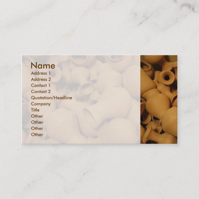 Pottery Business Card (Front)