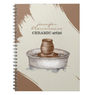Pottery Ceramic Clay Turner sculpture elegant Notebook