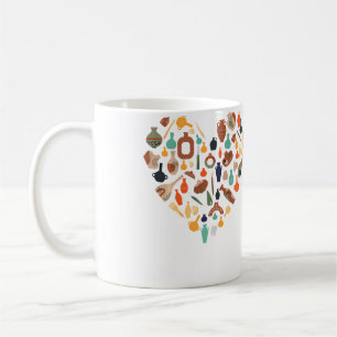 Pottery Ceramics Artist Heart Coffee Mug