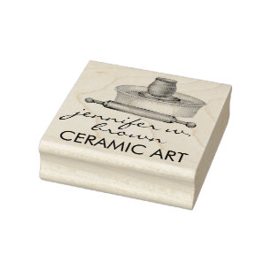 Pottery Ceramics business owner Rubber Stamp