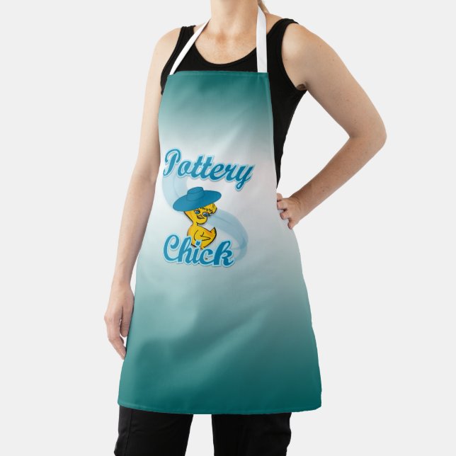 Pottery Chick #3 Apron (Insitu)
