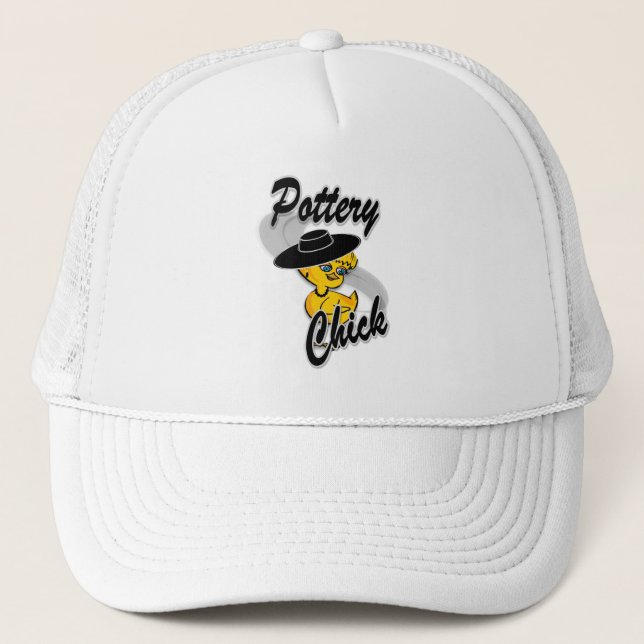 Pottery Chick #4 Trucker Hat (Front)