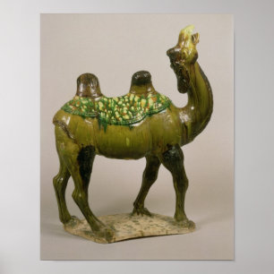 Pottery Chinese wailing camel Poster