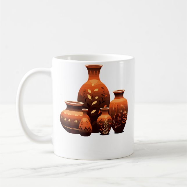 Pottery Clay Ceramic Pottery Maker Ceramics Artist Coffee Mug (Left)