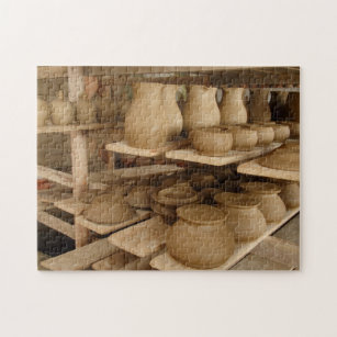 Pottery drying jigsaw puzzle