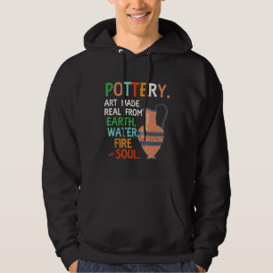 Pottery Earthenware Handmade Sculpting Ceramic Hob Hoodie