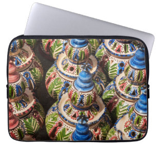 Pottery For Sale At Market Laptop Sleeve