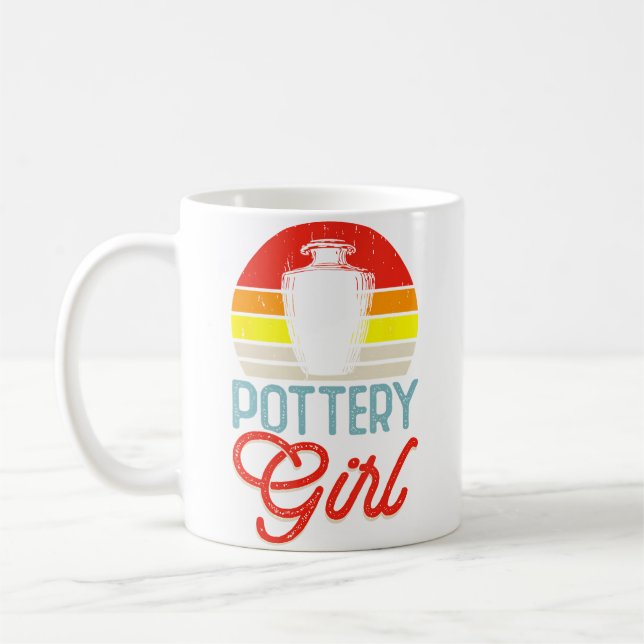 Pottery Girl Coffee Mug (Left)