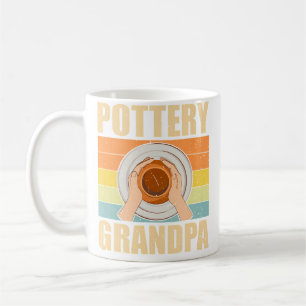 Pottery Grandpa Vintage Artist Funny Pottery Lover Coffee Mug