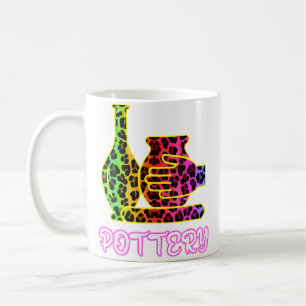 Pottery Maker Craft Clay Leopard Graphic Ceramics Coffee Mug