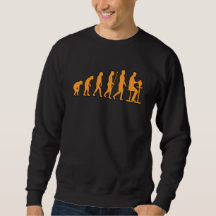 Pottery Maker Evolution Clay Artist Ceramic Graph Sweatshirt