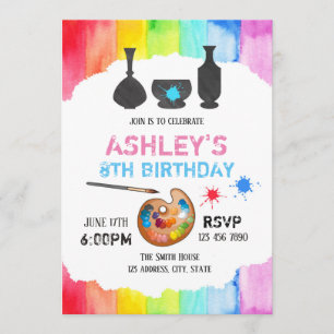 Pottery painting invitation