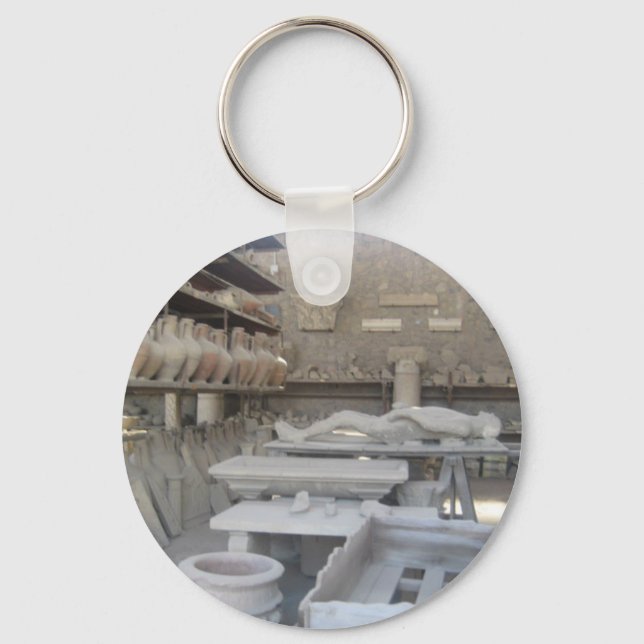 Pottery Room in Pompeii Key Ring (Front)