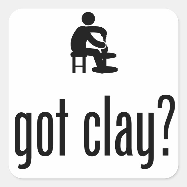Pottery Square Sticker (Front)