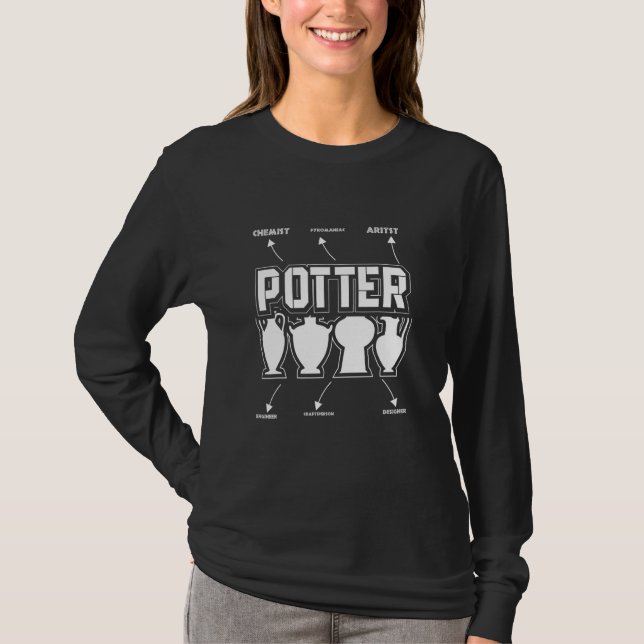 Pottery Time  Clay Potter Ceramic 5 T-Shirt (Front)