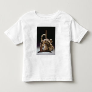 Pottery vessel of a frog climbing a cocoa tree toddler T-Shirt