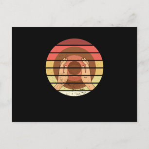 Pottery Wheel Retro Ceramics Sculpture Artist Gift Postcard