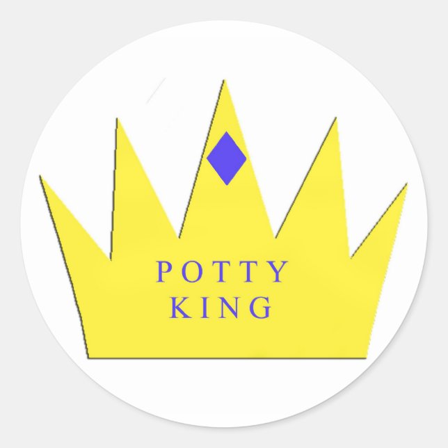 Pottty King Sticker (Front)