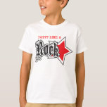 POTTY LIKE A ROCK STAR BLACK KIDS T-SHIRT<br><div class="desc">SUPER COOL HUMOROUS UNISEX TEE FOR YOUR LIL' MAN OR ROCK PRINCESS.</div>