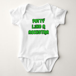 Potty Like A Rockstar Baby Bodysuit