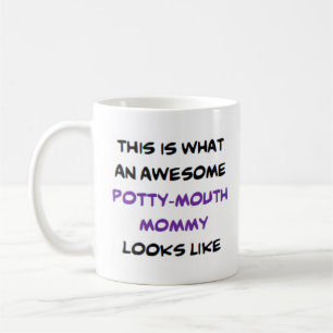 potty mouth mummy, awesome coffee mug