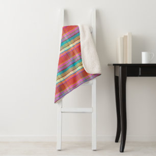 Potty Plaid FAP Sherpa Blanket