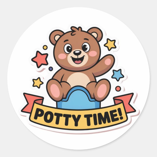 Potty Stickers, Kids Potty Training Stickers (Front)
